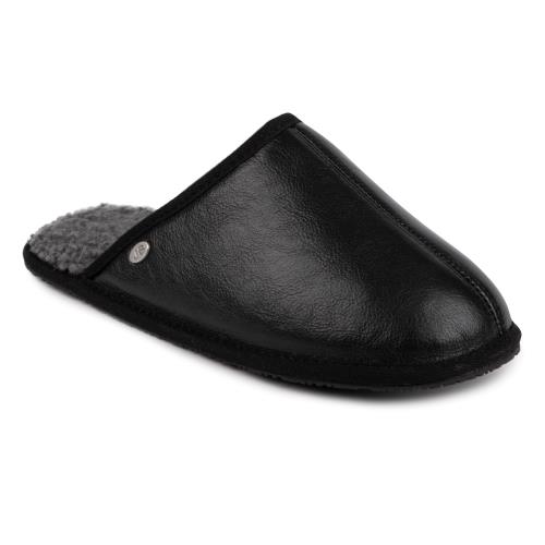 Mens Cooper Sheepskin Slipper Black